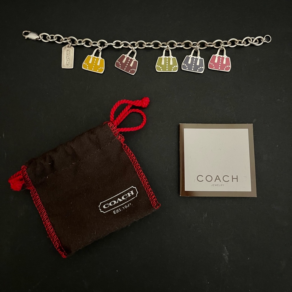 Coach Purse Charm Bracelet in Sterling Silver